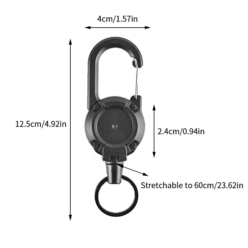 Tactical Retractable Carabiner - Conventional Reel recensie en prijs