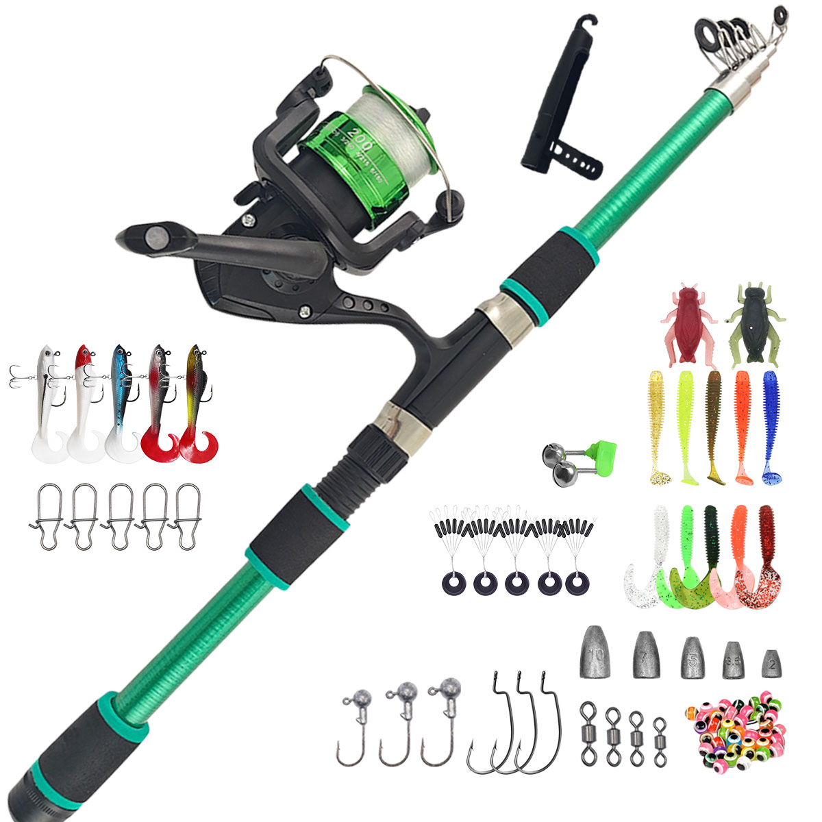 Portable Telescopic Fishing Ro - Spincast Reel recensie en prijs