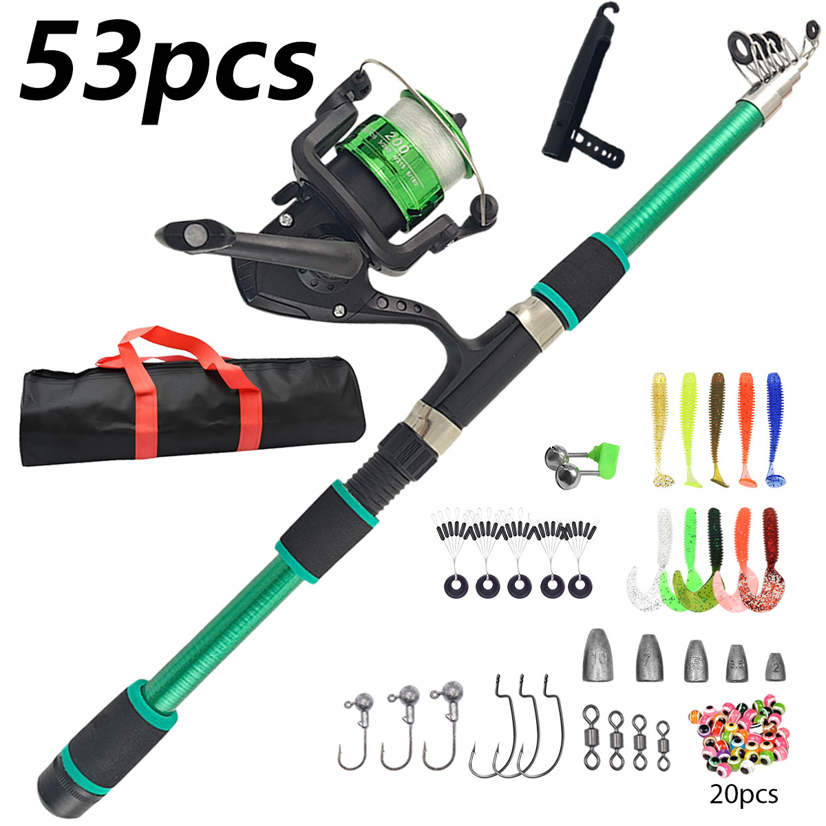 Portable Telescopic Fishing Ro - Spincast Reel recensie en prijs