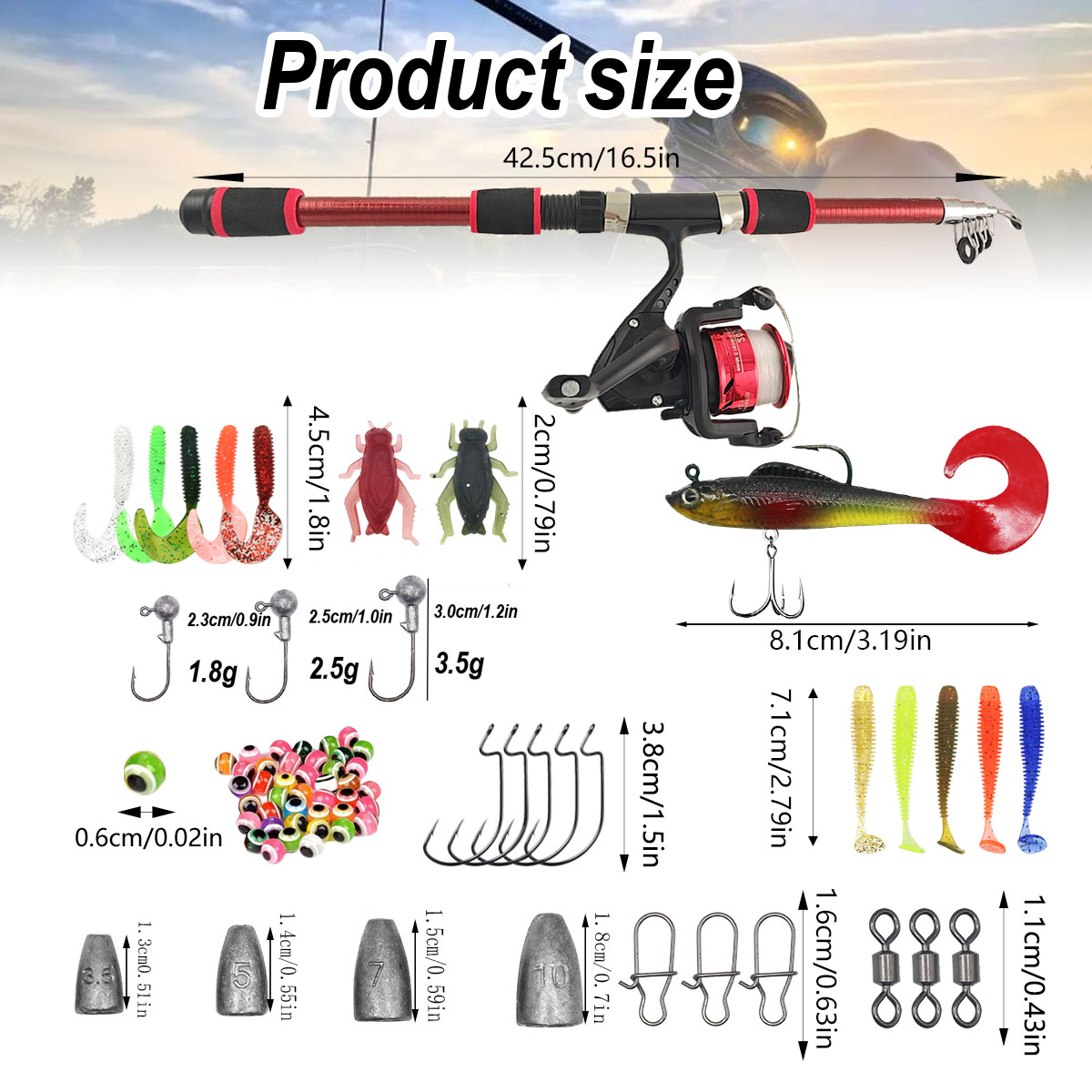 Portable Telescopic Fishing Ro - Spincast Reel recensie en prijs