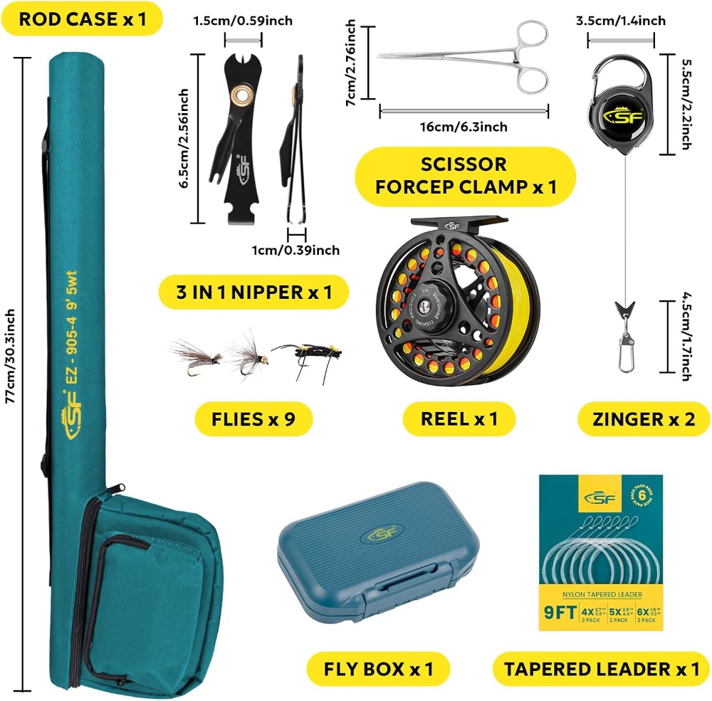 Fly Fishing Rod Combo Starter  - Reel Case recensie en prijs