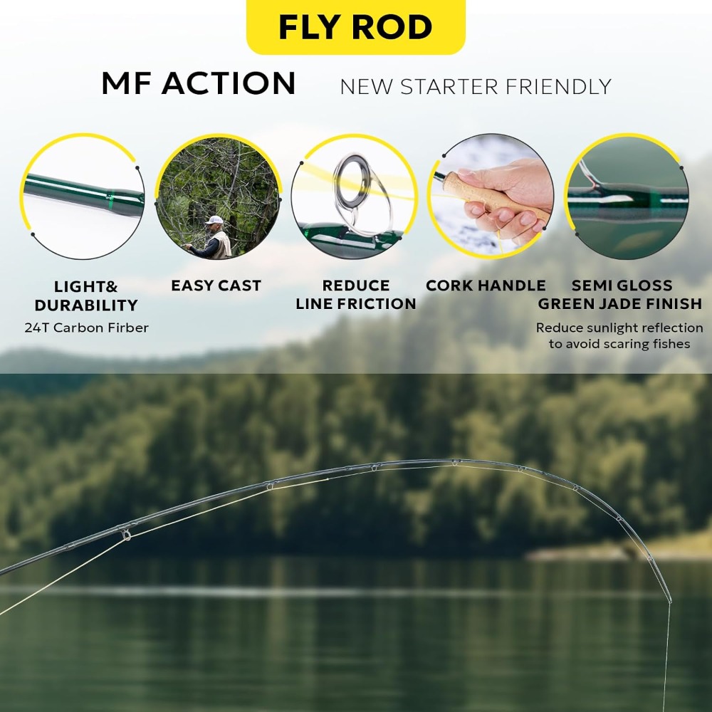Fly Fishing Rod Combo Starter  - Reel Case recensie en prijs