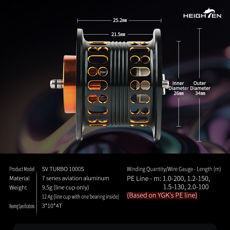 HEIGHTEN Shallow Spool For Dai - Reel Spare Spool recensie en prijs