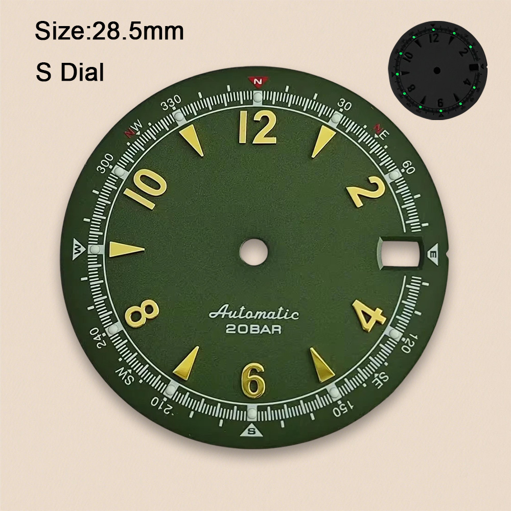 Nh35 Dial S Logo 28.5mm Retro  - Reel Case recensie en prijs