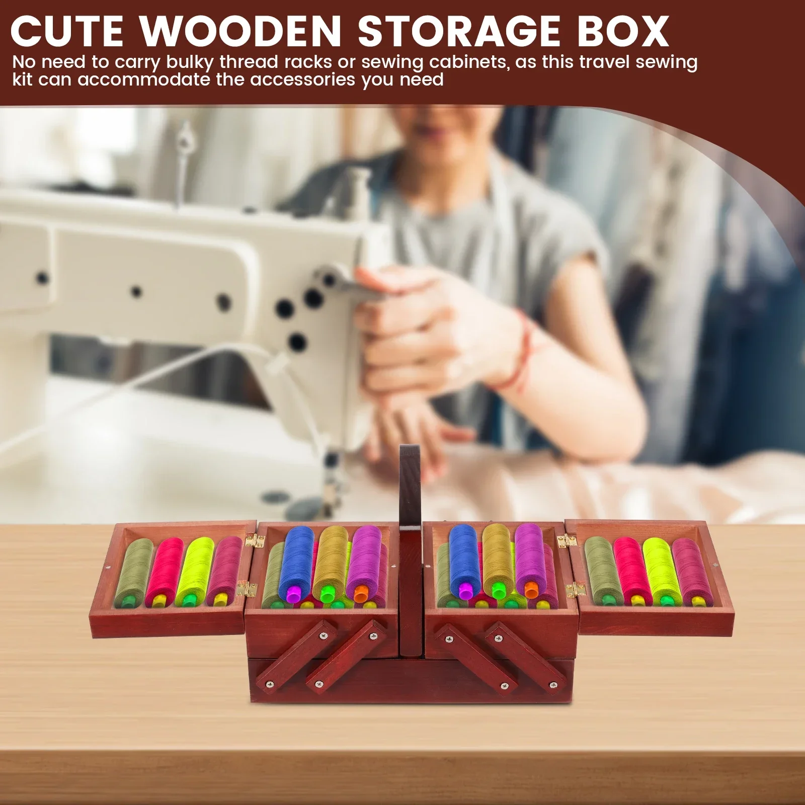 Expandable Sewing Thread Box W - Reel Case recensie en prijs