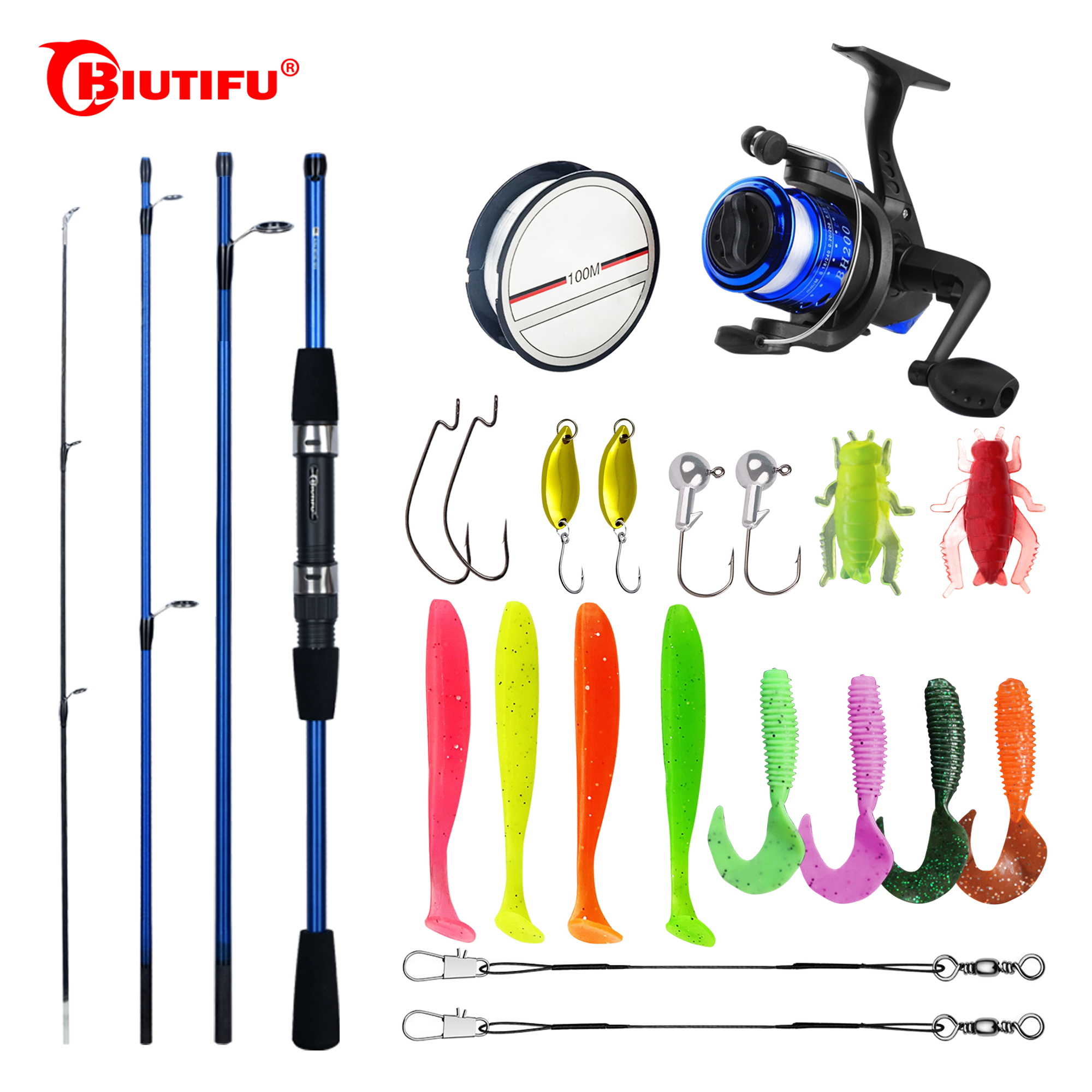 BIUTIFU Spinning Fishing Rod S - Spincast Reel recensie en prijs
