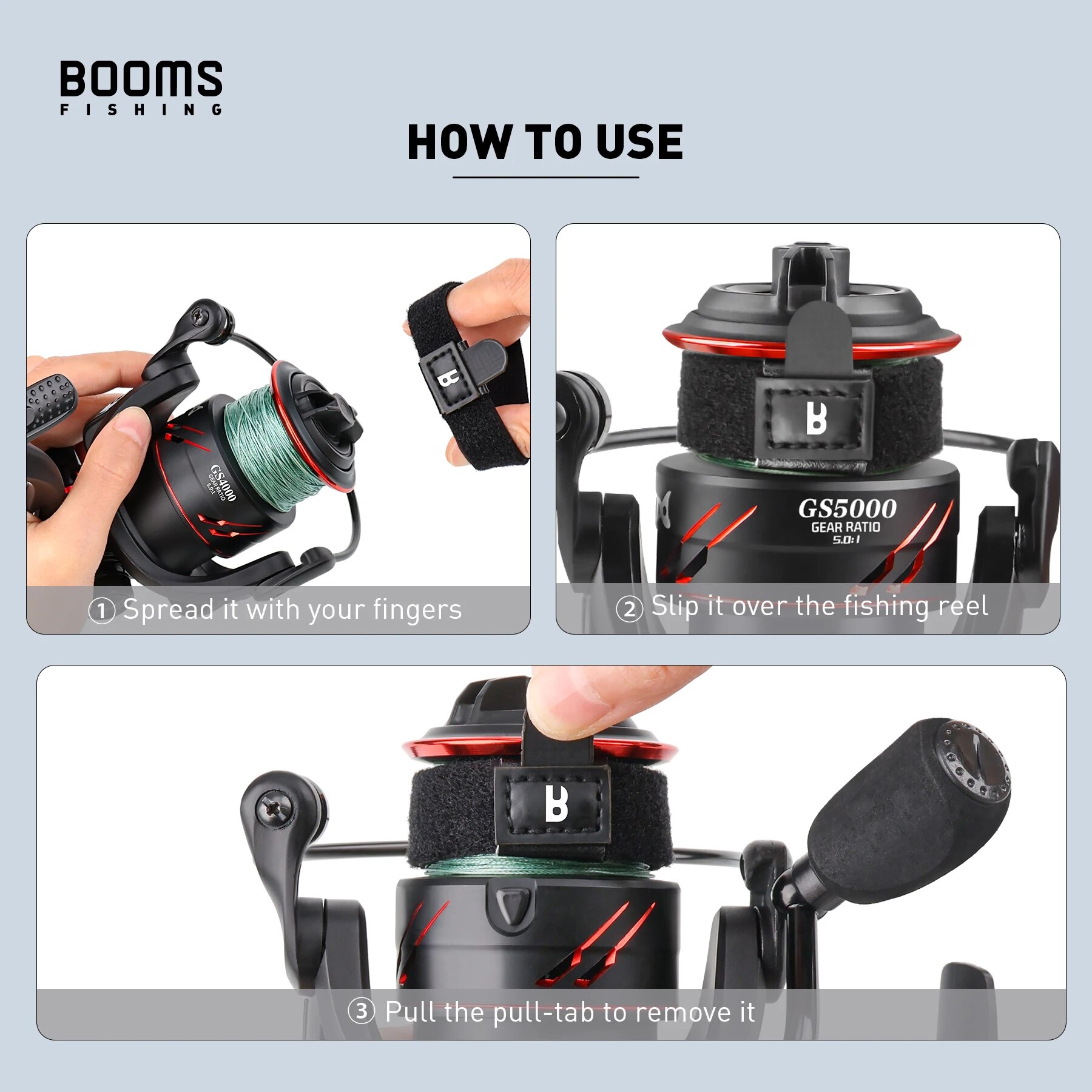 Booms Fishing SB1 4Pcs Spinnin - Reel Cover recensie en prijs